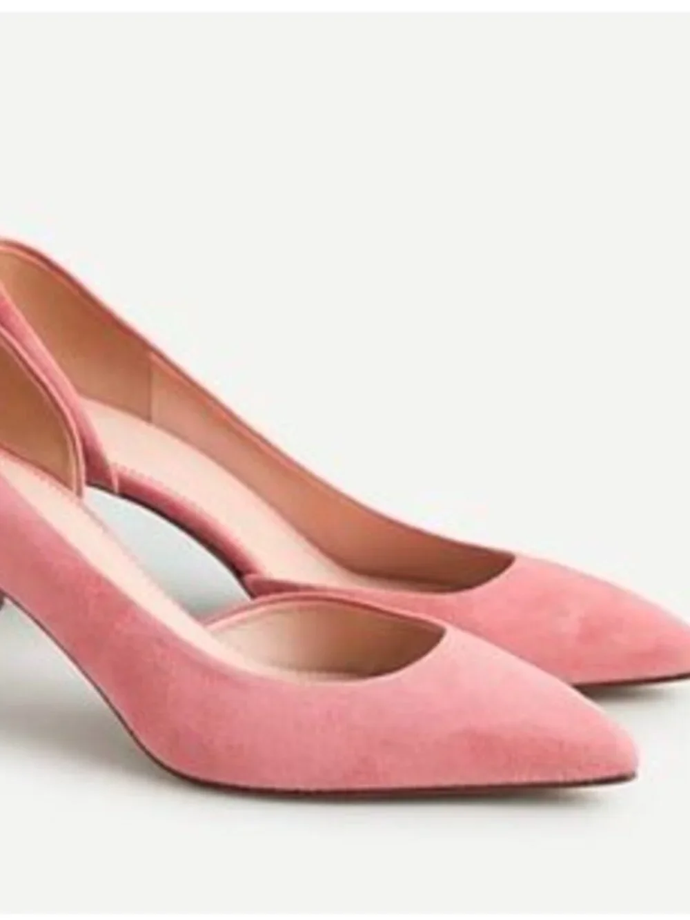 J. Crew Lucie Suede Pumps in Pale Guava, Size 8.5